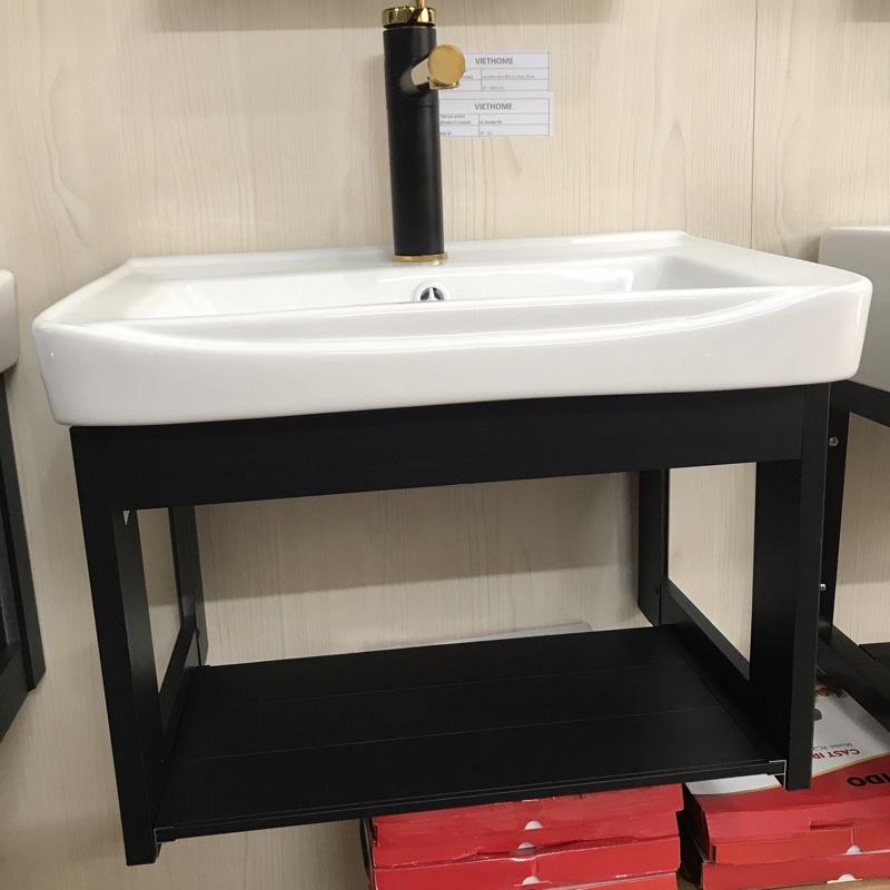BỘ 4 MÓN TỦ + CHẬU LAVABO + KỆ GƯƠNG + GƯƠNG VUÔNG