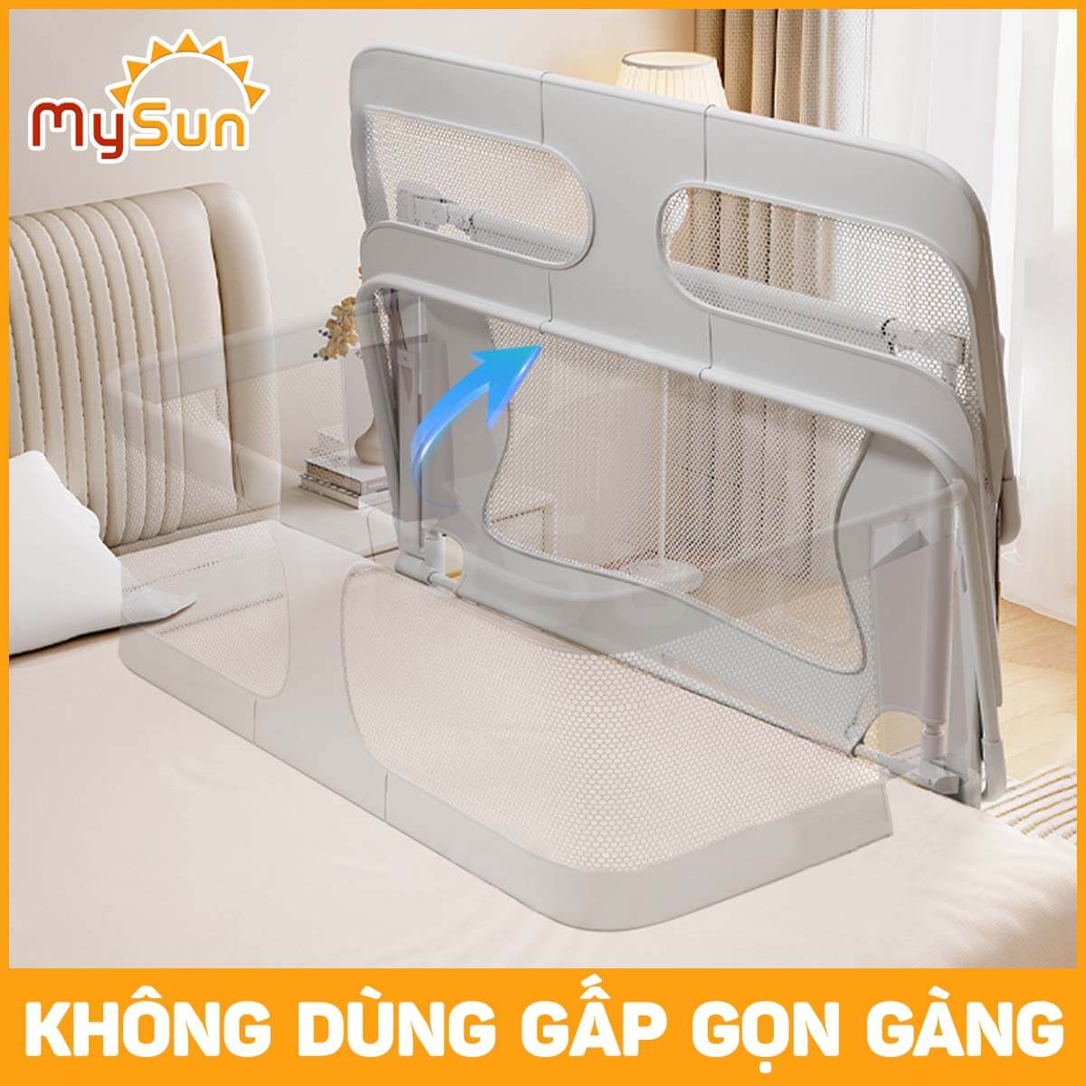Quây cũi giường cho em bé sơ sinh cao cấp MySun