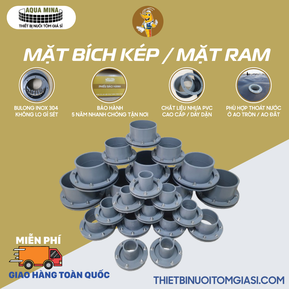 Mặt bích nhựa Fi 140mm