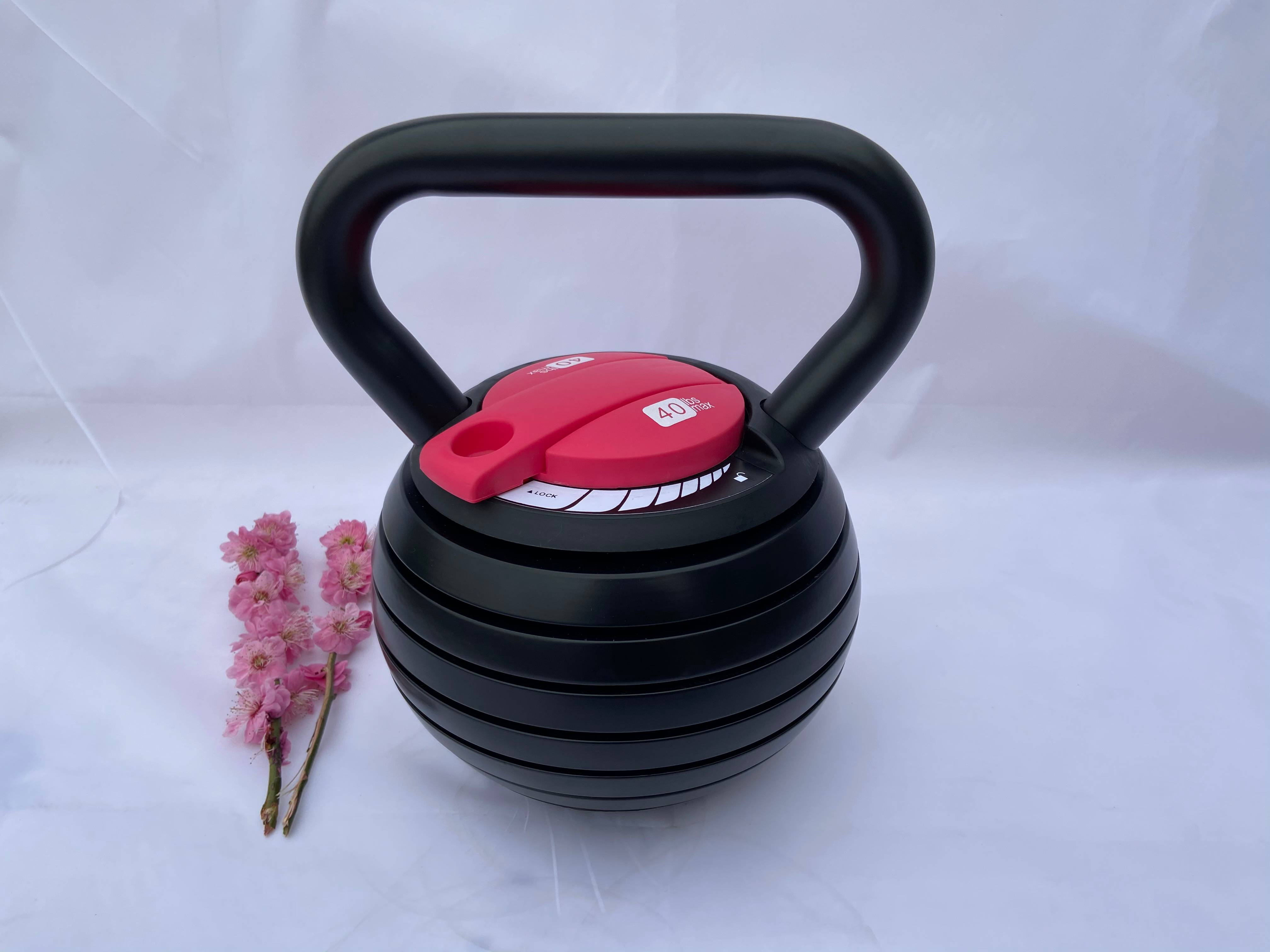 Tạ Bình Vôi,Tạ Kettlebell Điều Chỉnh 18kg Cao Cấp 100% Gang Đúc Thế Hệ Mới Nhất 2021