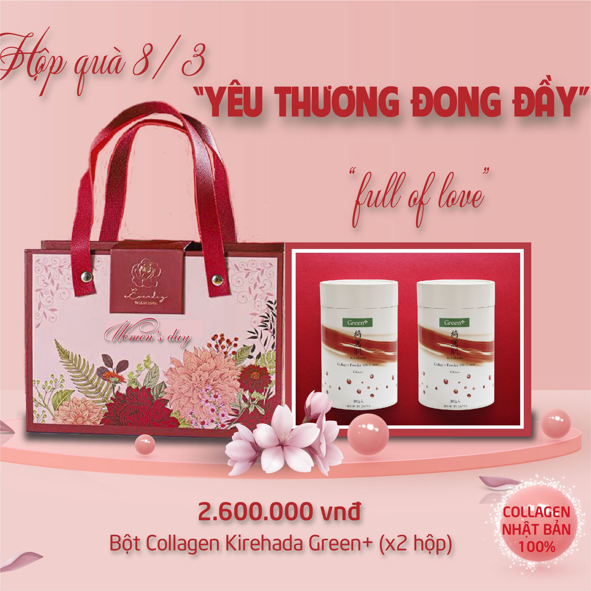 Hộp quà tặng ngày Quốc tế Phụ nữ 8/3 - Happy Women's Day 2