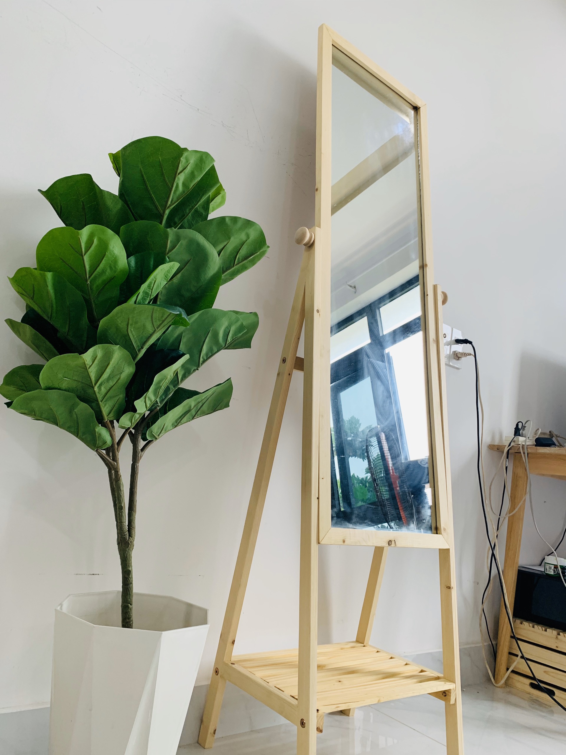 Gương KỆ GỖ SHELF MIRROR