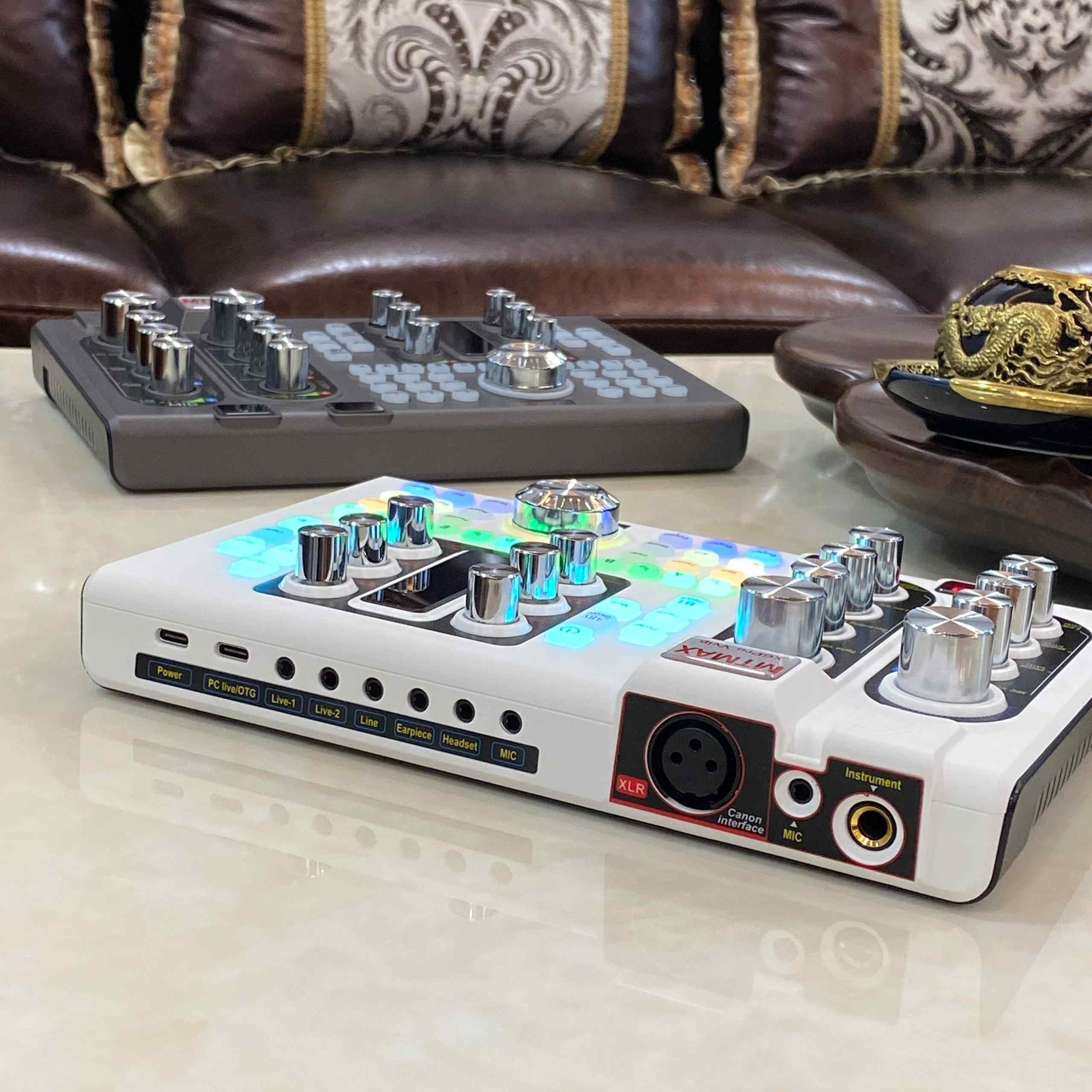 Soundcard MTMAX X6Pro - Thiết Bị Hỗ Trợ Thu Âm Và Phát Sóng Livestream Chất Lượng Cao, Tương Thích Với Nhiều Thiết Bị Âm Thanh