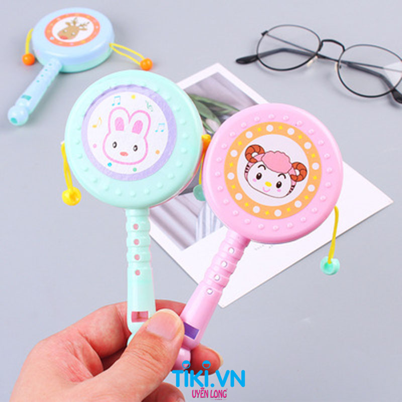Trống Lắc, Lục Lạc Hoạt Hình Đa Dạng Cho Bé Sơ Sinh, Mẫu Mới, Màu Sắc Nét, Nhựa An Toàn, Tiếng Kêu Vui Tai