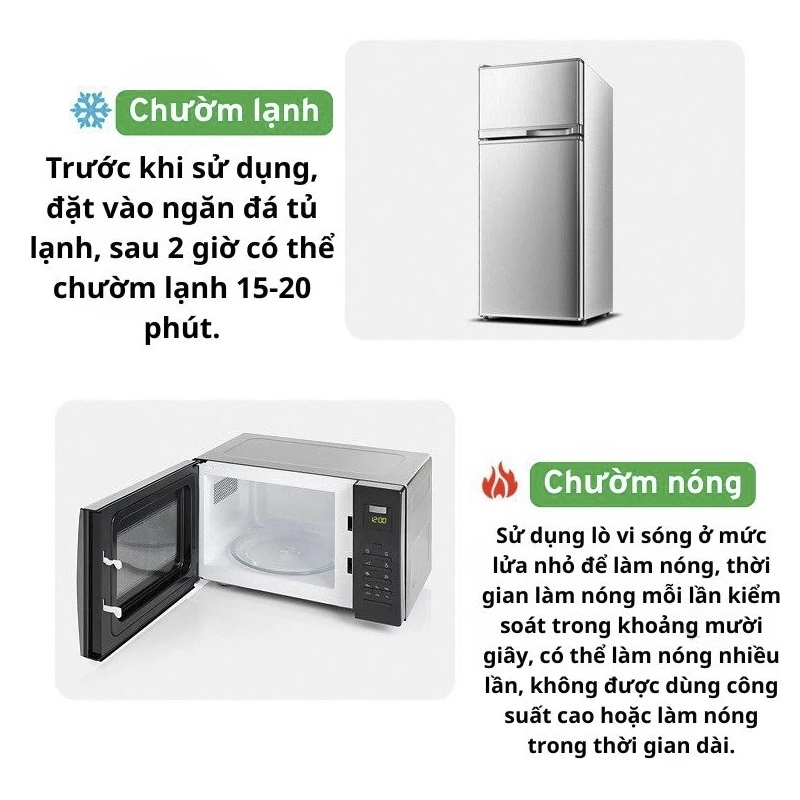 Gối Chườm Nóng - Lạnh, 2 chế độ sử dụng, Giảm Đau, Thư Giãn Gối Sau Khi Tập Thể Thao AL-3706