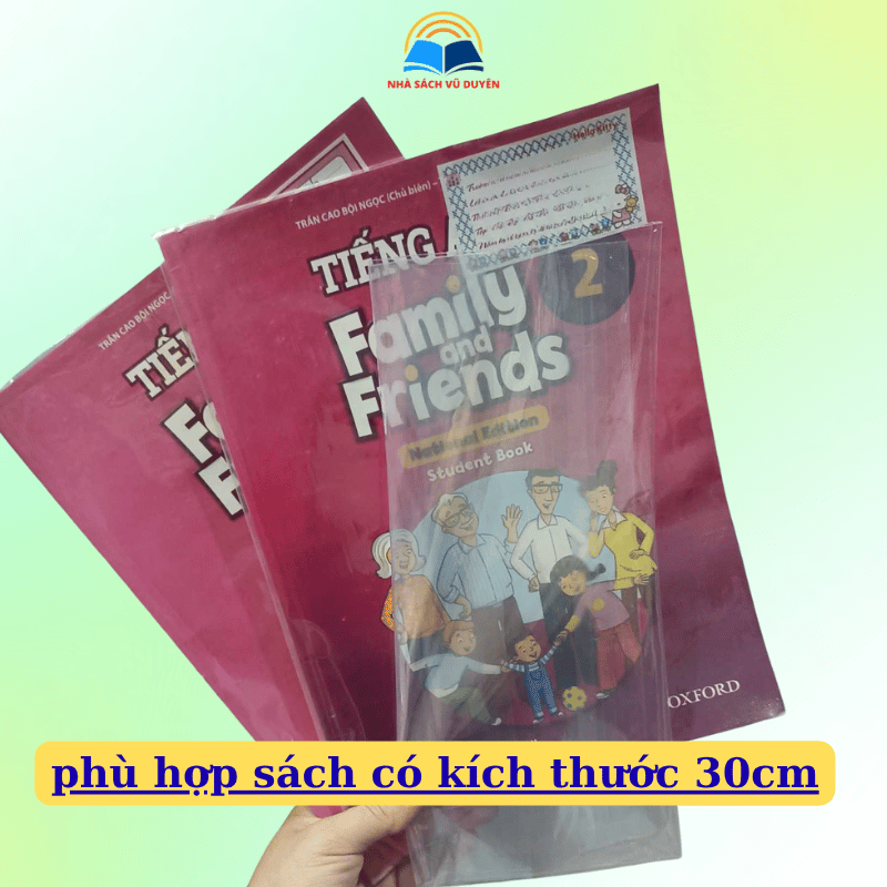 10 Tờ Bìa Bao Kiếng Kích Thước 30cm – Bảo Vệ Sách Vở Sáng Mới