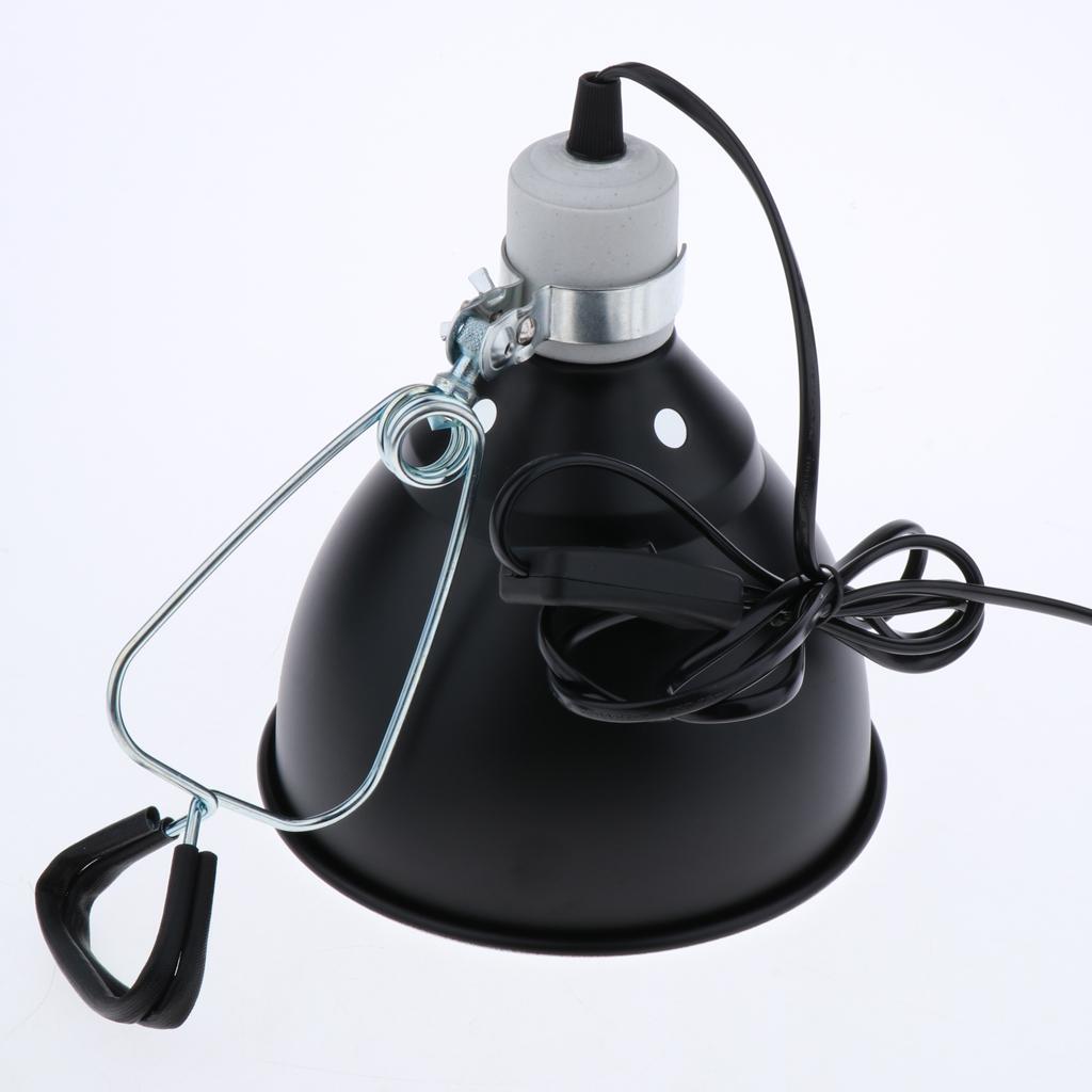 E27 Reptile Tortoise Lizards Terrarium Ceramic Heating Light Holder Black