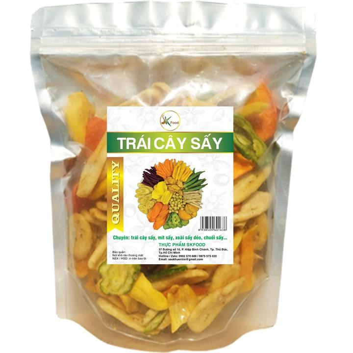 1KG Trái cây sấy khô hàng nguyên miếng loại 1 hiệu SK FOOD