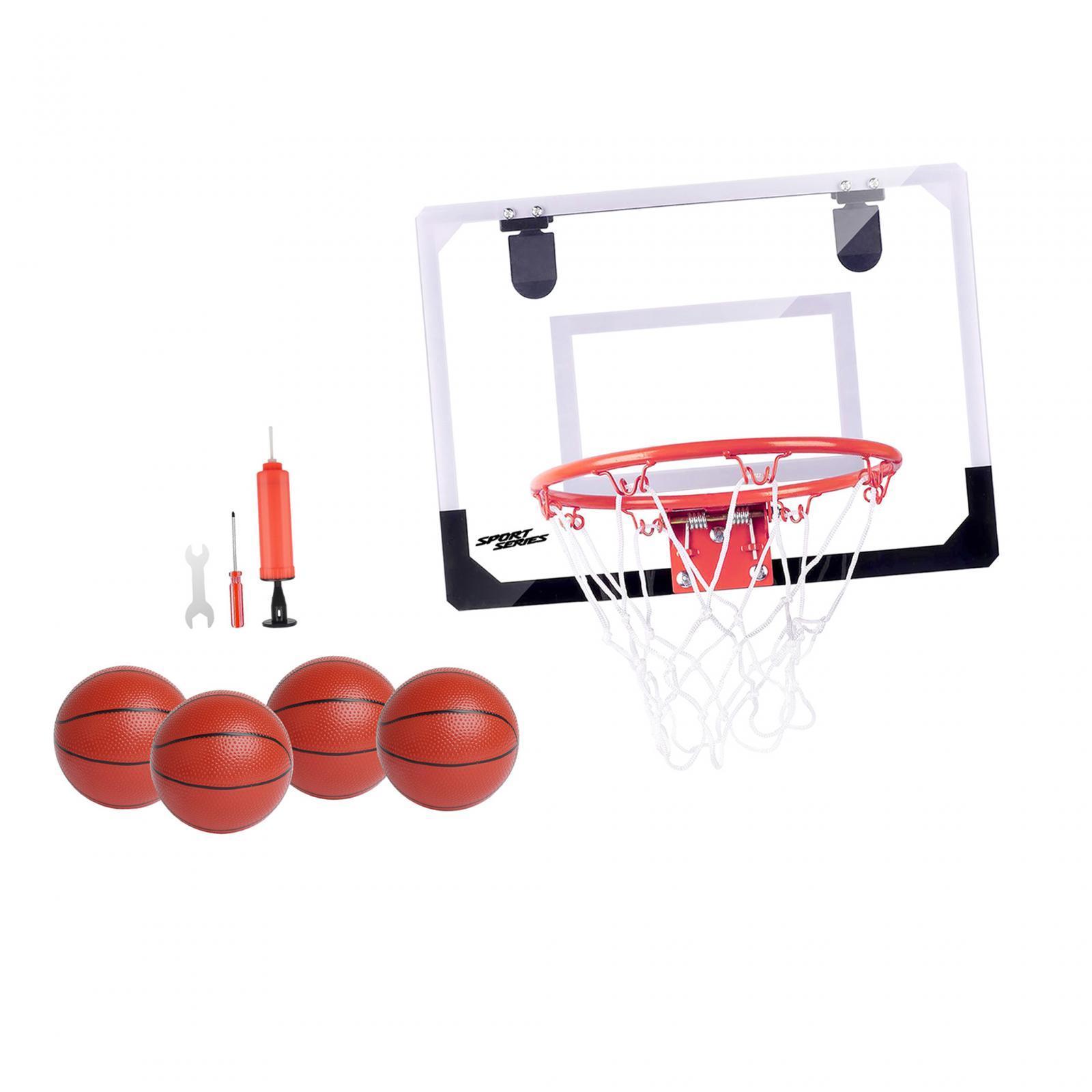 Mini Basketball Hoop Basketball Backboard Toy Easy to Assemble Replacement Net Indoor Basketball Games Basketball Goal for Garden Door Kids