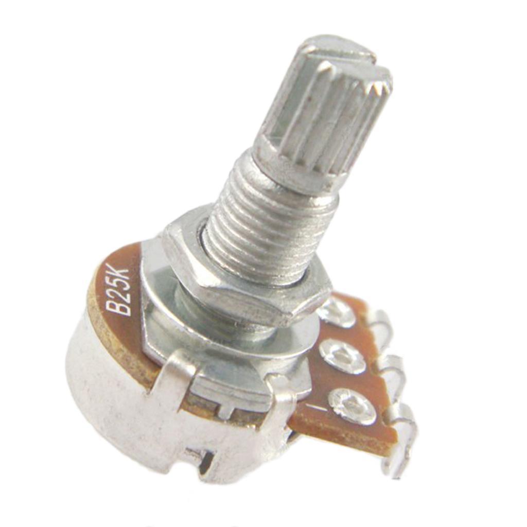 10Pcs  Audio Taper Push/Pull Pot Potentiometer for Guitar/Bass Accessory