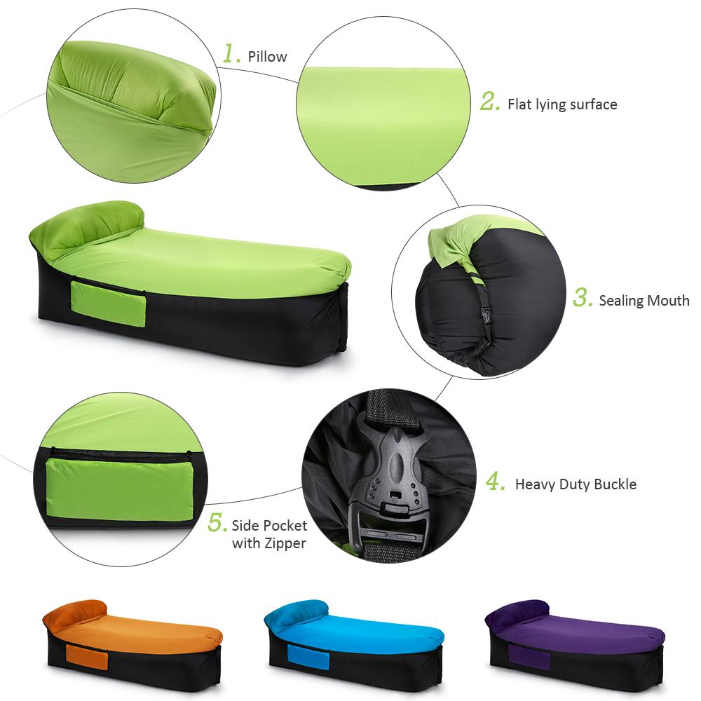 Ghế sofa bơm hơi siêu tiện lợi, đi du lịch, cắm trại