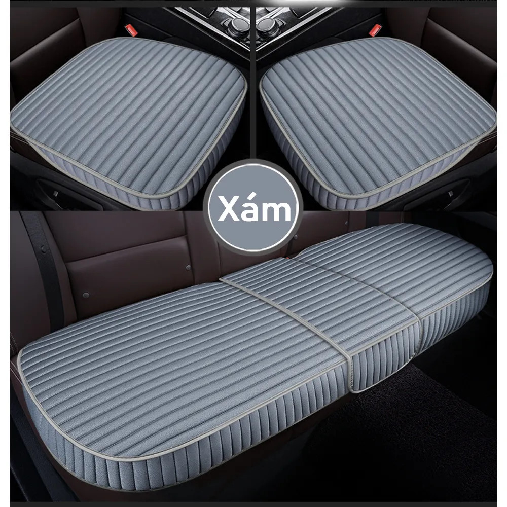 Bộ 5 ghế lót ô tô ôm ghế siêu xinh, da cao cấ. thiết kế nhẹ nhàng sang trọng-83213
