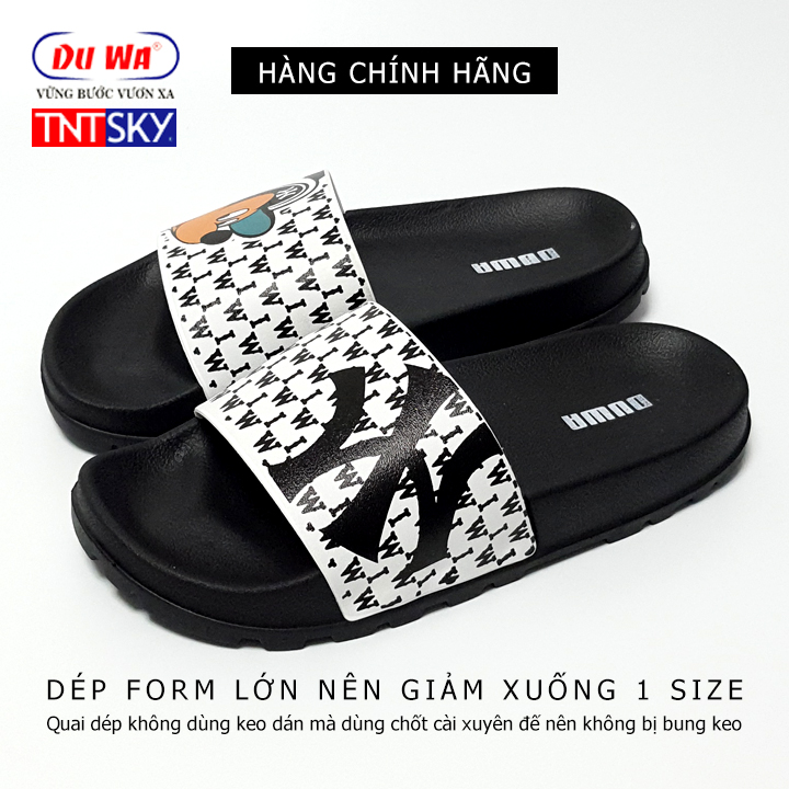 Dép nam, nữ quai ngang siêu nhẹ DUWA TK9032 Đen - Hàng chính hãng