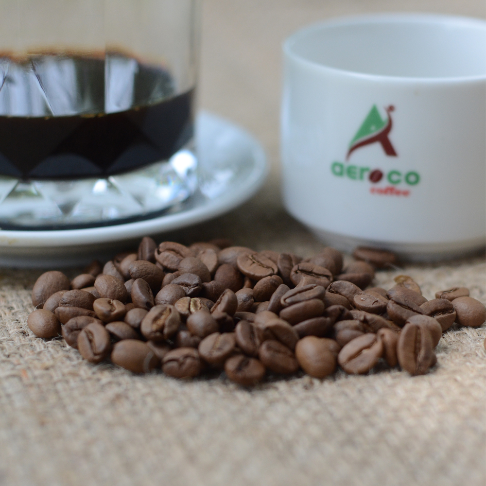 Cà phê đặc sản hạt rang CHƯA XAY - PHA PHIN A9 AEROCO COFFEE nguyên chất 100%, cà phê rang mộc hậu vị ngọt thơm.