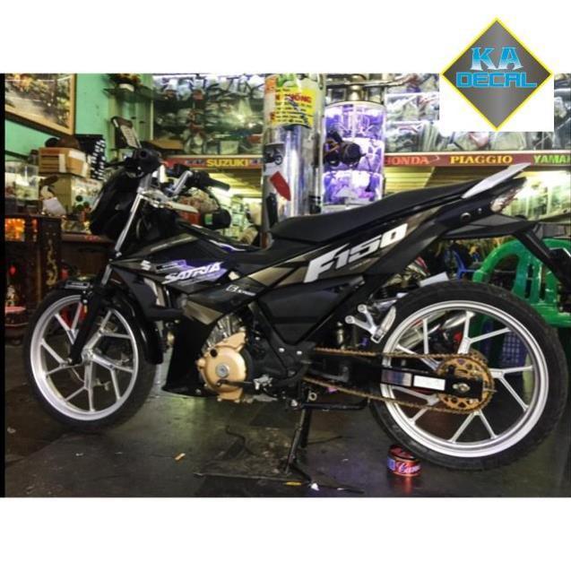 Tem rời Satria Fi xám đen Crom cao cấp