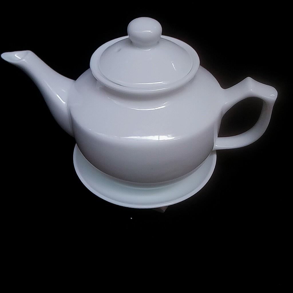 Bộ ấm chén uống trà dáng vuông cỡ S2 có đĩa