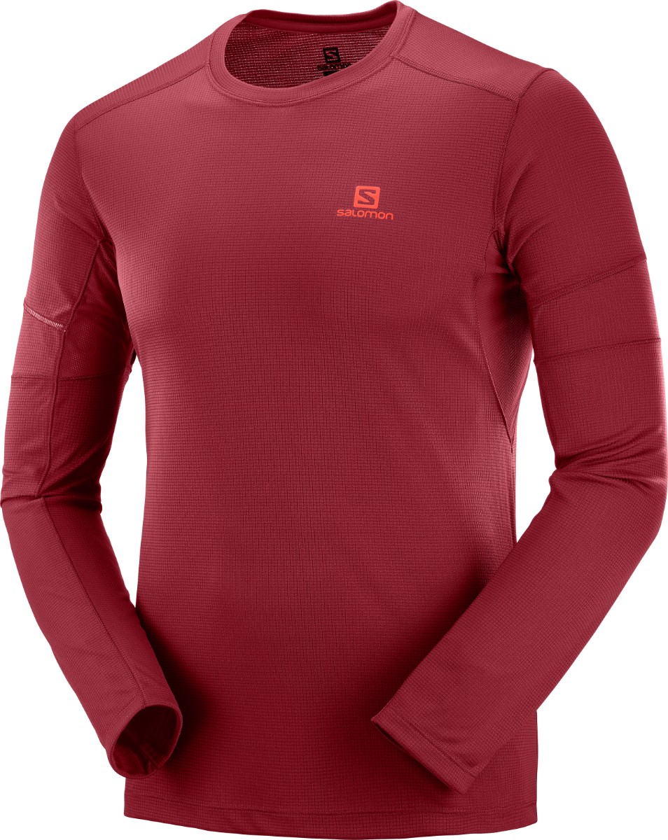 Áo thể thao nam AGILE LS TEE M BIKING RED - LC1069500