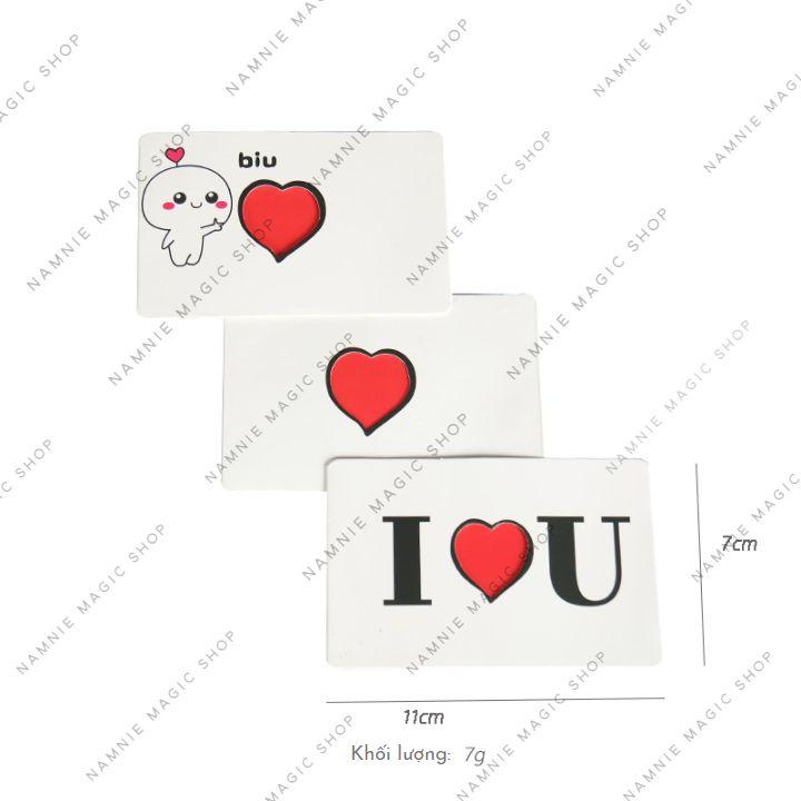 Ảo Thuật Tỏ Tình, Thẻ Bài Biến Trái Tim Thành Màu Đỏ I Love You Card, Biểu Diễn Close Up Đường Phố Cực  Đáng Yêu