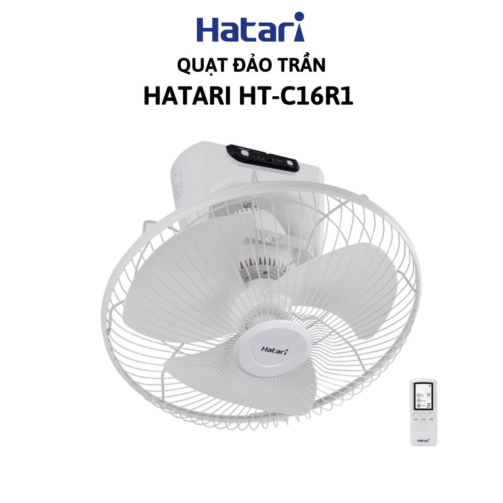 Quạt đảo trần Thái Lan Ha ta ri HT-C16R1 có Remote - Hàng chính hãng