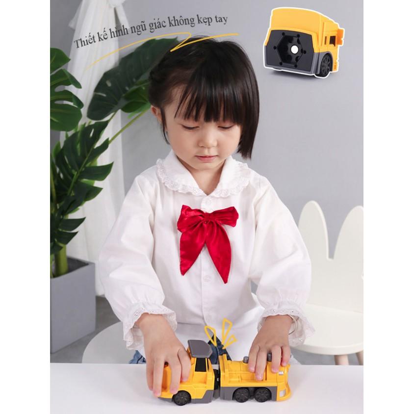 Bộ trò chơi lắp ráp robot sáng tạo từ tính City Engineering Magnetic