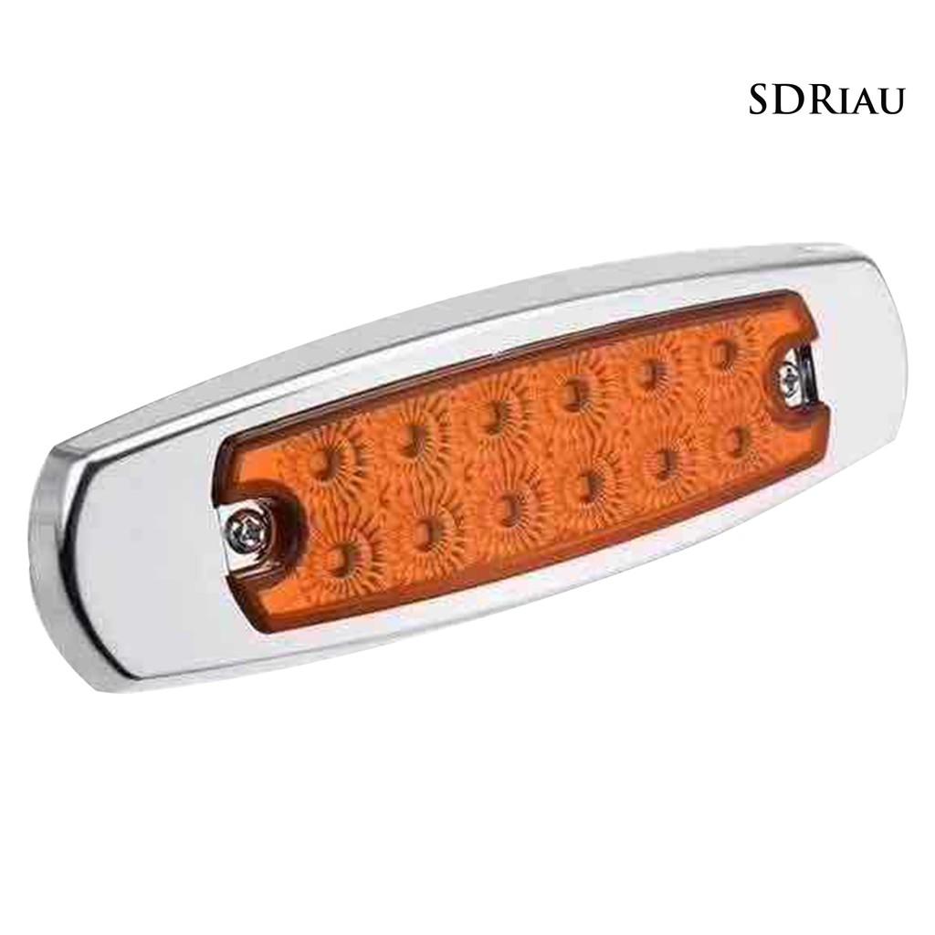 Set 2 Đèn Led Chống Nước Chống Bụi 24v / 12v 6000k Dành Cho Xe Hơi / Xe Tải