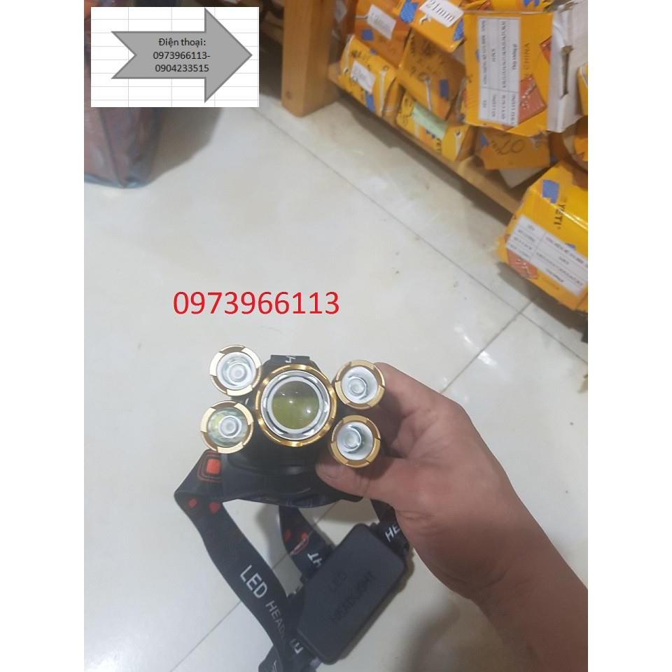 Đèn Pin đội đầu 5 bóng siêu sáng