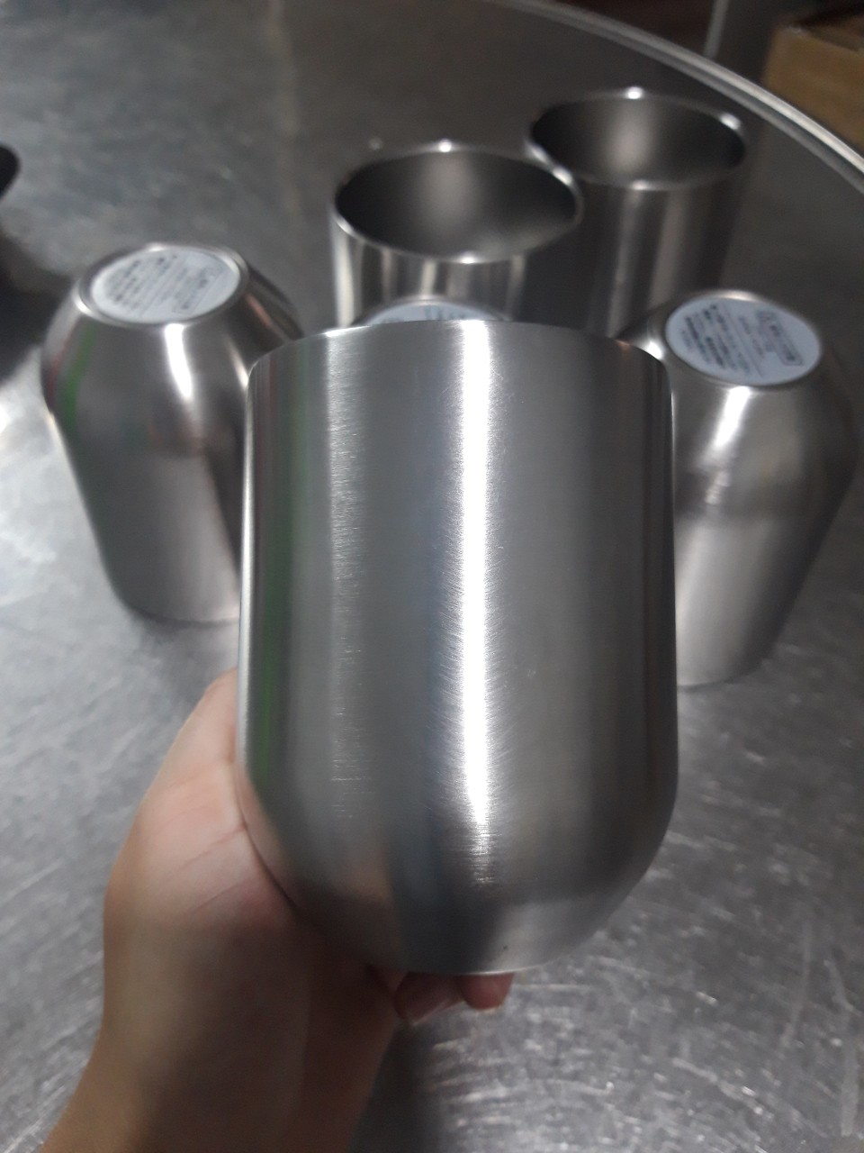 Cốc inox giữ nhiệt - ly nội địa nhật bản - hàng tồn kho siêu thị nhật thanh lý Ly inox giữ nhiệt
