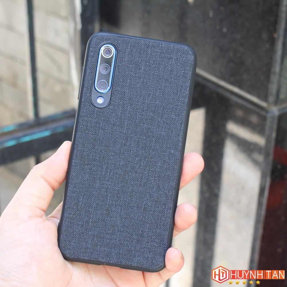 Ốp lưng Mi 9, Mi 9 SE vân vải Jean chống bám vân tay