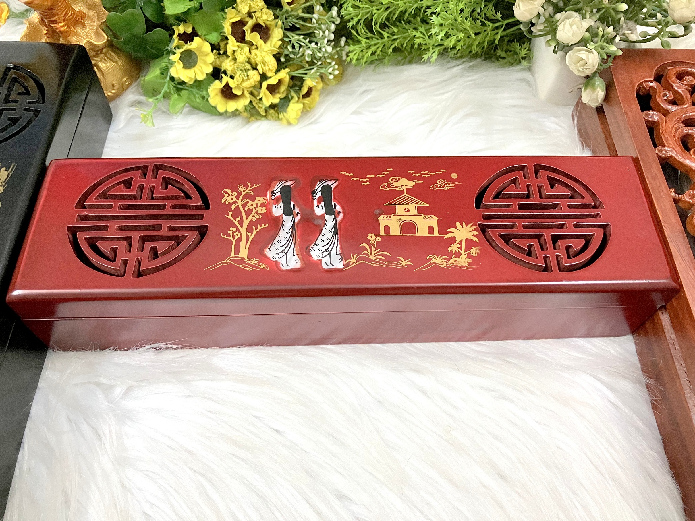 Hộp Gỗ Đựng Đũa Sang Trong Cao Cấp