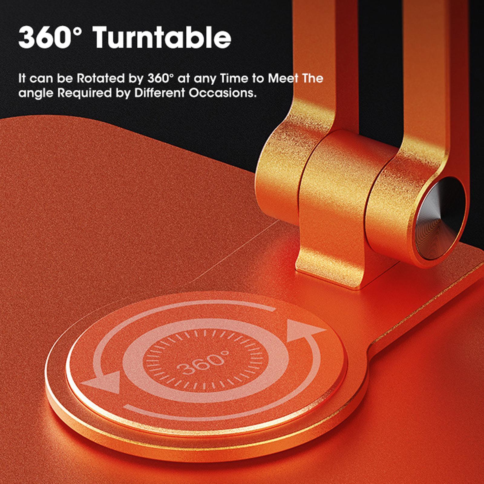 Tablet Stand 360° Rotating Adjustable Height Laptop Riser Stand for iPad Smartphones Work