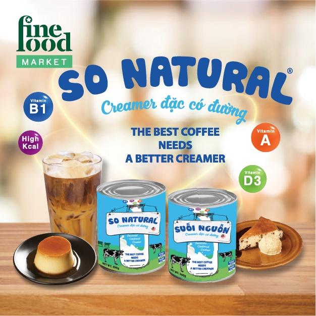 Sữa đặc có đường Creamy So Natural thùng 24 lon -1kg/lon