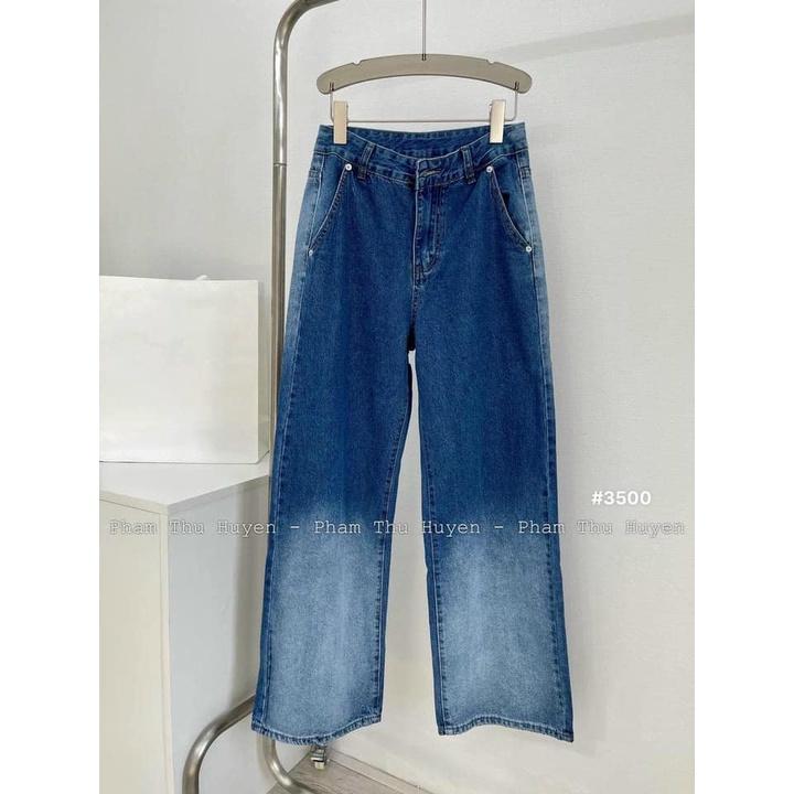 QUẦN BAGGY JEAN NỮ ỐNG SUÔNG LOANG MÀU CÁ TÍNH