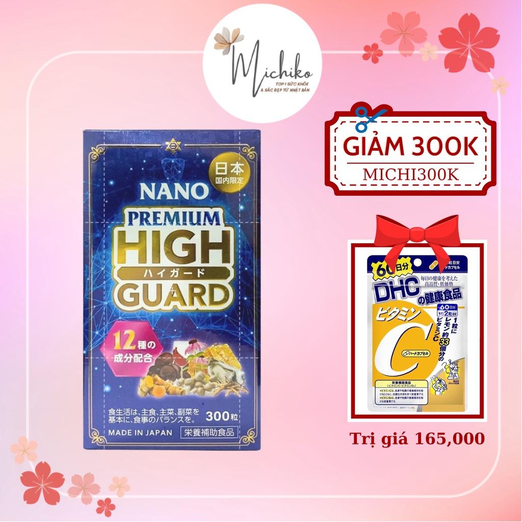 Viên uống bổ phổi Nichiei Bussan Nano Premium High Guard 300 viên