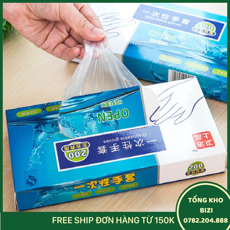 Combo 200 Bao Tay Dùng 1 Lần (Loại Vừa) - Free Ship Toàn Quốc