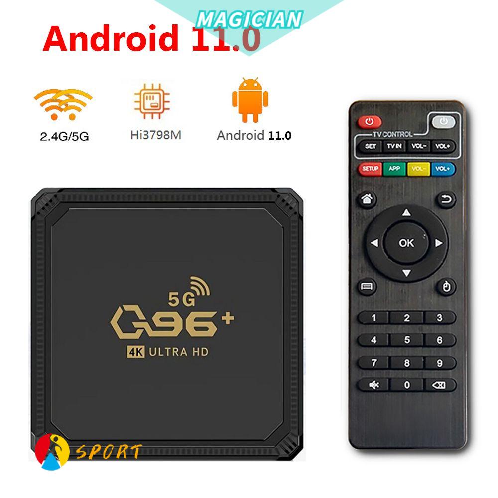 Android Box 11.0 Q96 Plus 5G Ram 8GB+128GB lõi tứ kết nối WIFI kép 2.4G 4K hỗ trợ HDR