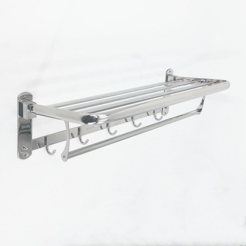 Thanh Treo Khăn Tắm ĐA NĂNG 100% INOX 304 trong nhà tắm bóng