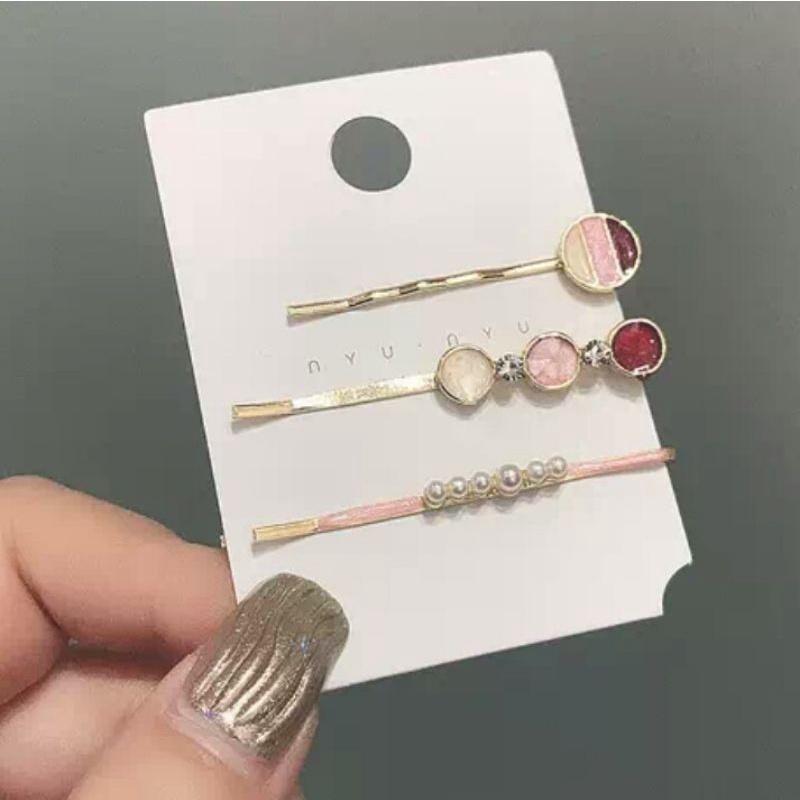 Set kẹp đính đá , ngôi sao, trái tim nhỏ xinh