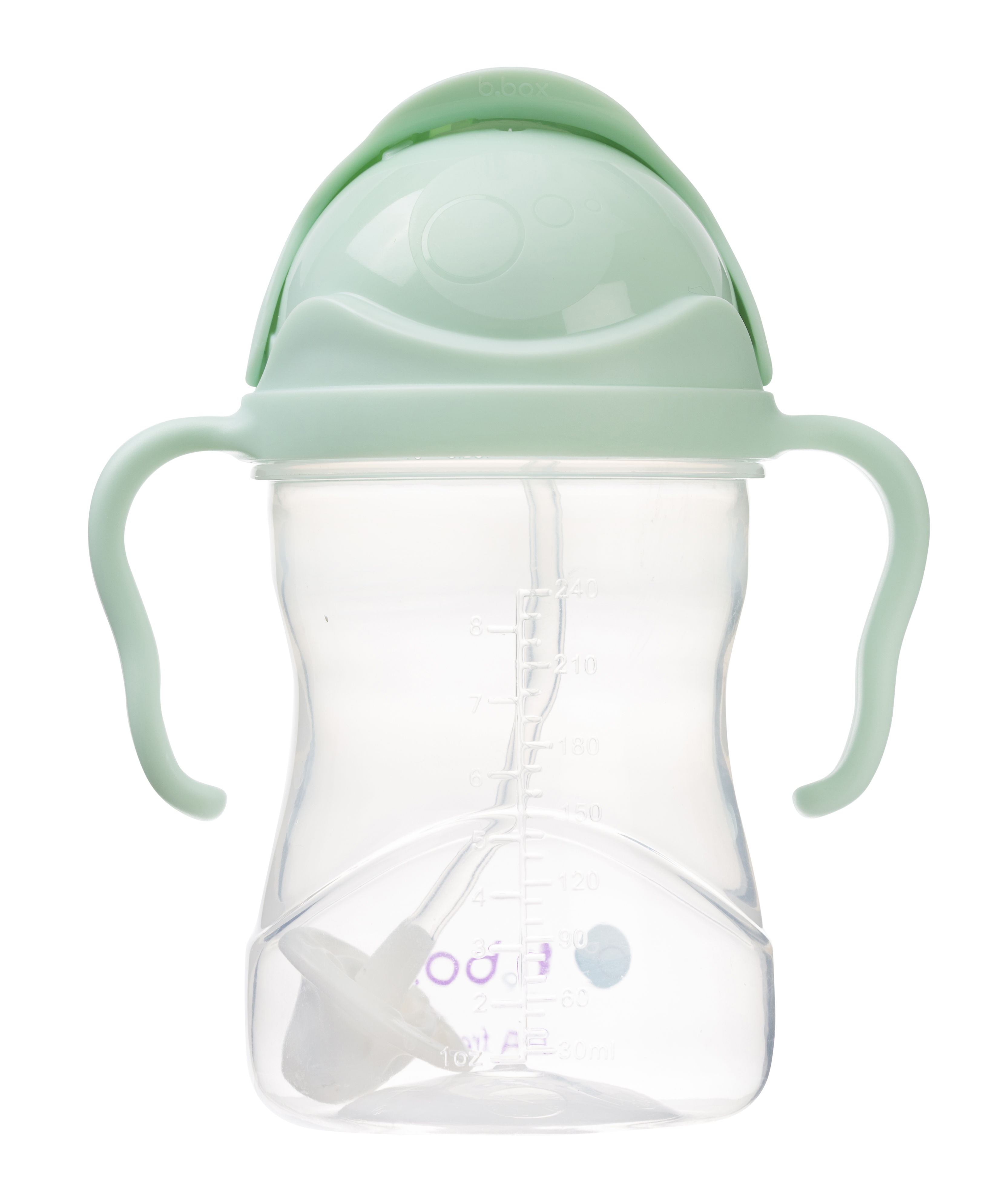 B.box Disney Bình nước 360 độ cho bé tập uống nước 240ml - Xanh Lá Pastel