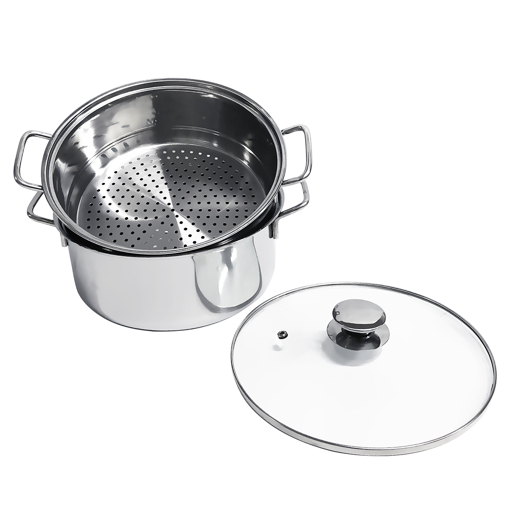 Bộ nồi xửng 2 món inox Duxton DG-24NX 24cm