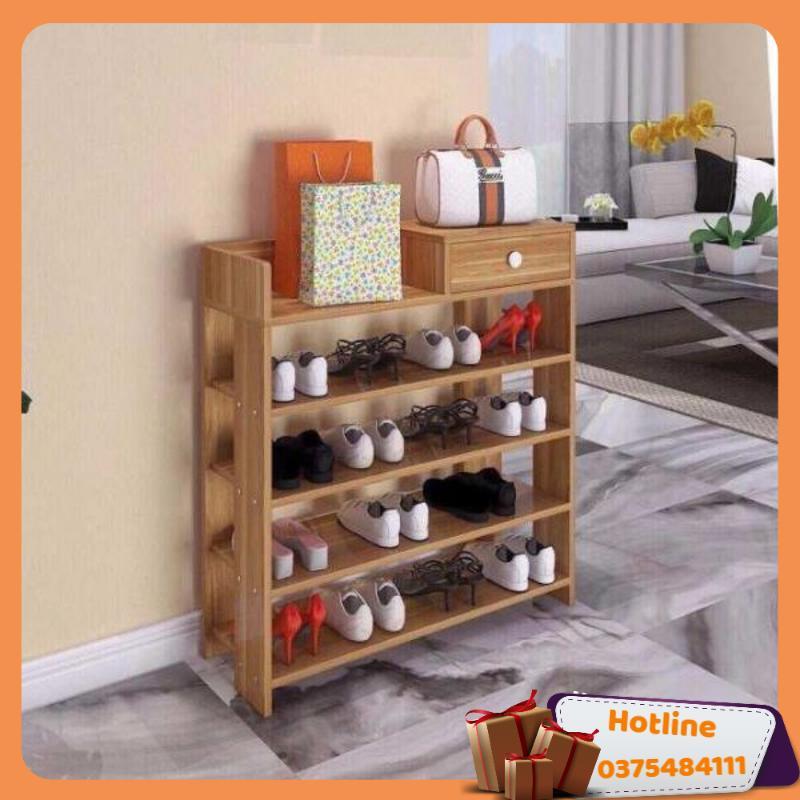 Giá Để Giày Dép 5 Tầng Có 1 Ngăn Kéo - Hàng Loại 1