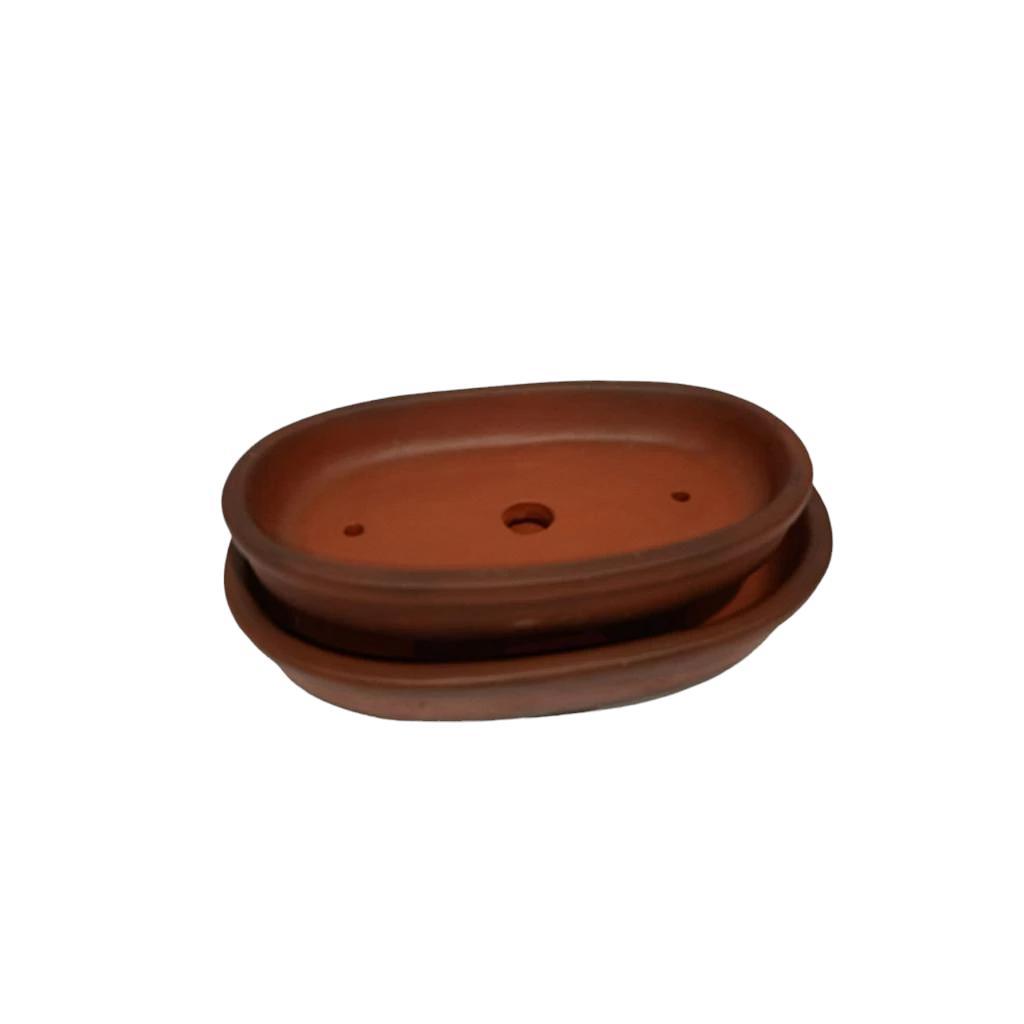 Chậu Bầu Dục Gốm Nung Trồng Cây Bonsai - Sản Phẩm Chất Lượng Cao Cho Vườn Nhà Và Nội Thất Tạo Điểm Nhấn Tự Nhiên