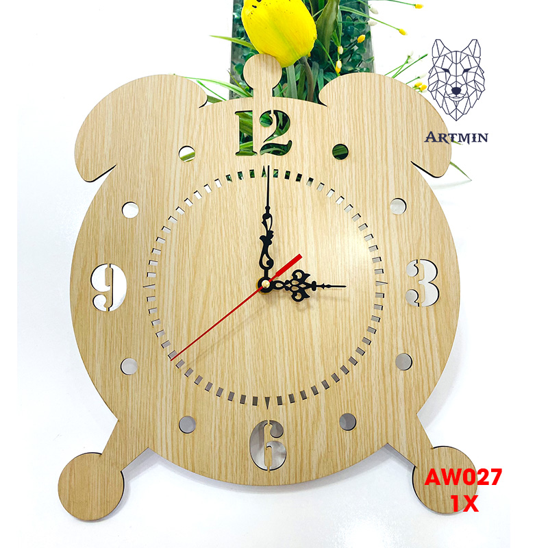 AW027 - Đồng Hồ Gỗ Decor – Đồng Hồ Treo Tường Trang Trí Nhà Độc Lạ
