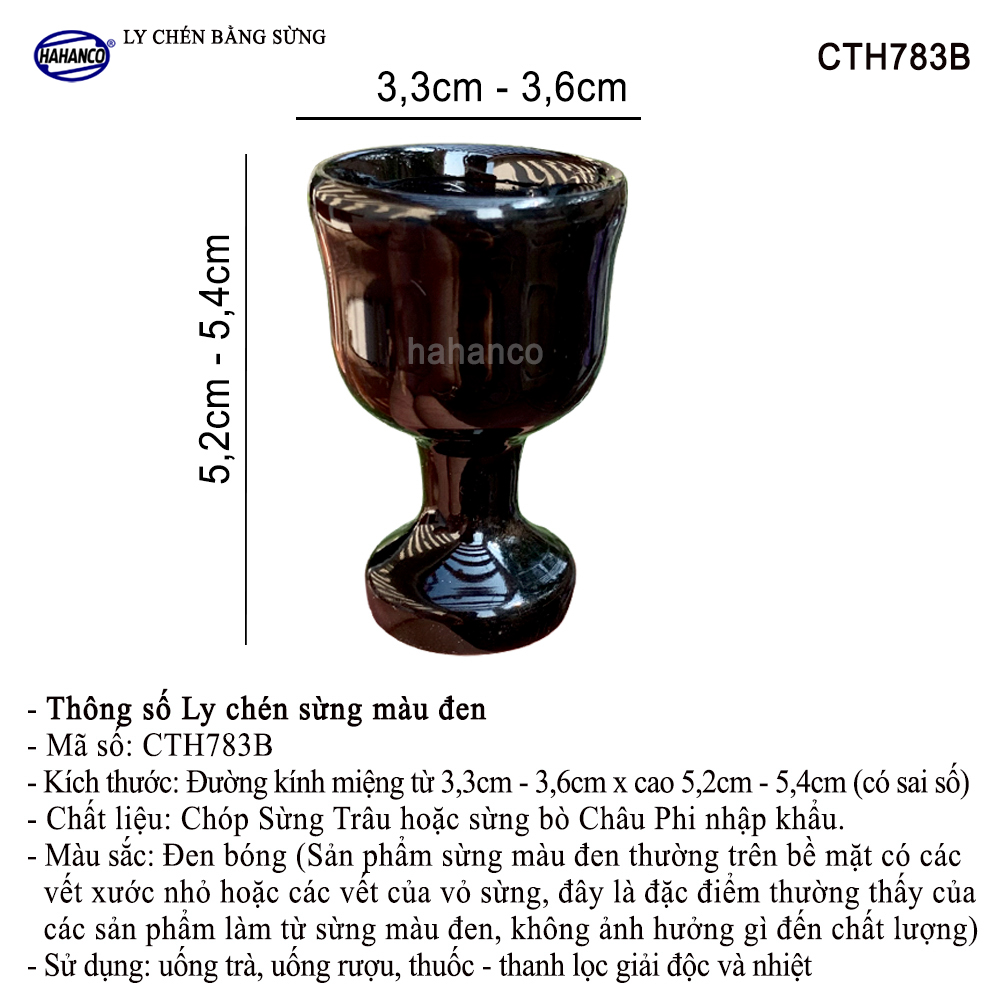 Ly Uống R.ư.ợ.u Bằng Sừng Tự Nhiên HAHANCO Tốt Cho Sức Khỏe