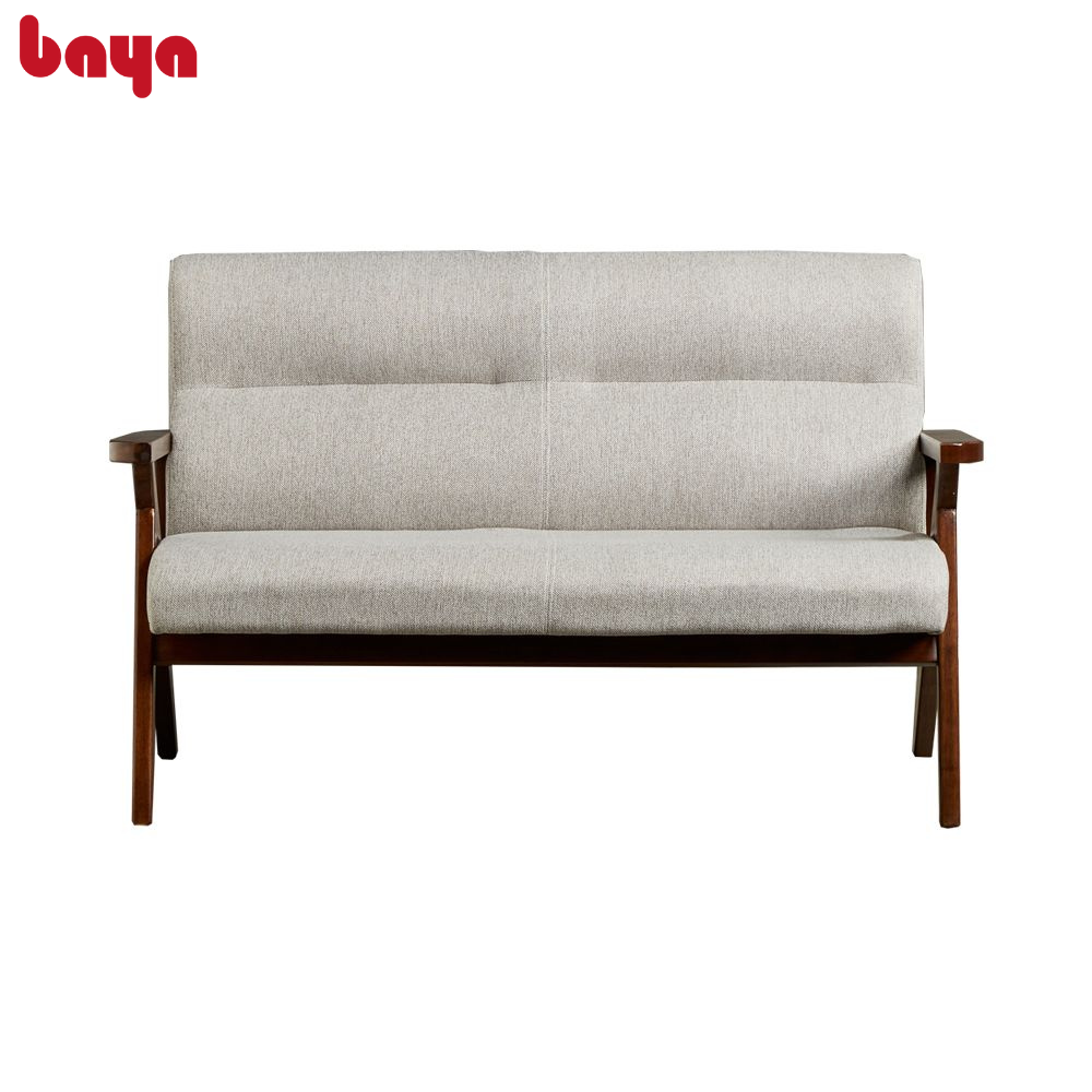 Sofa Phòng Khách BAYA DELLA Khung Gỗ Chắc Chắn, Đệm Ngồi Êm Ái Bọc Polyester Với Gam Màu Xám Nhạt Đẹp Sang Trọng, Thanh Lịch 5333