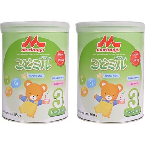 Sữa Morinaga Kodomil 850g vị dâu/ vị vani