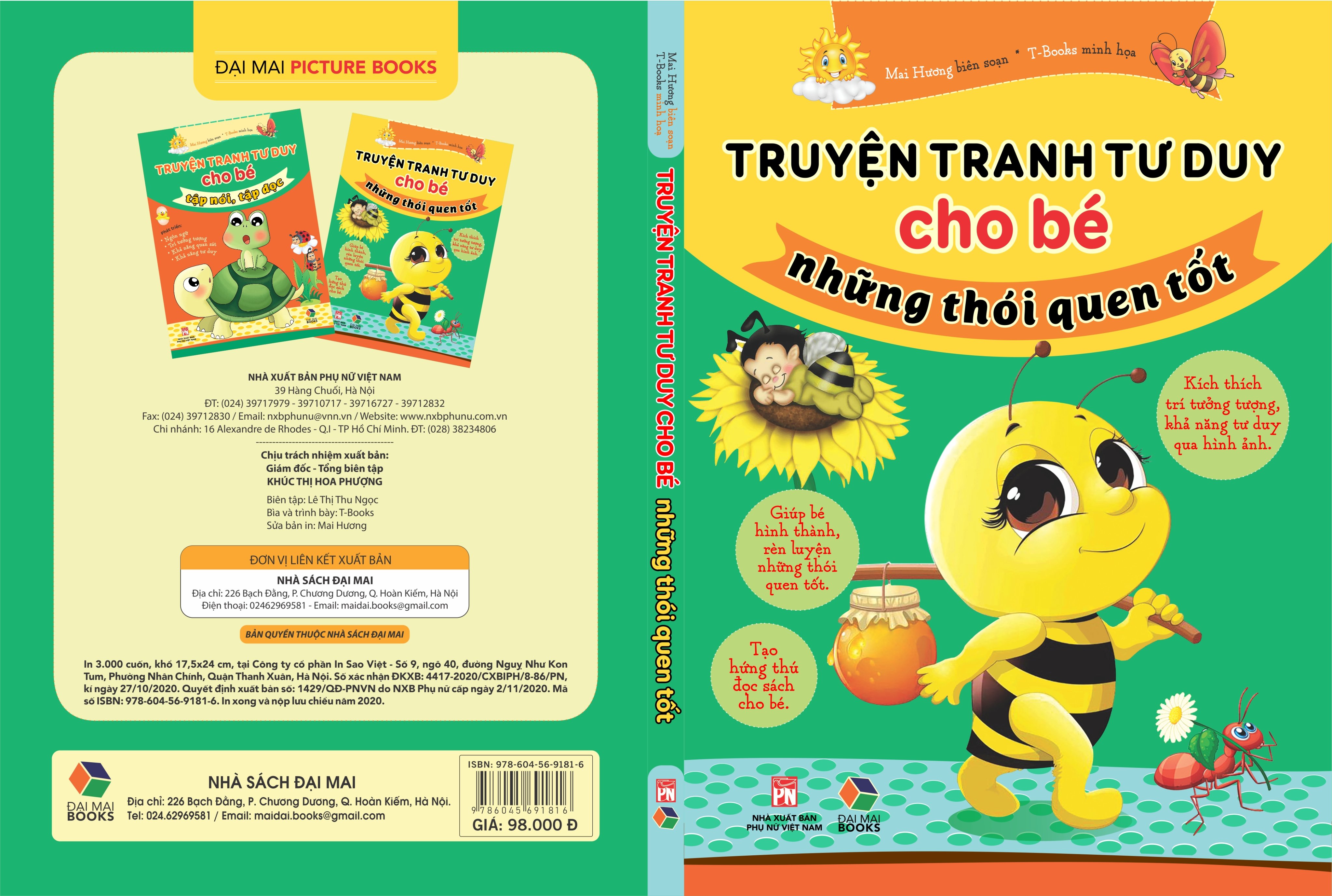 Truyện tranh tư duy cho bé những thói quen tốt ( kích thích trí tưởng tượng, khả năng tư duy qua hình ảnh...