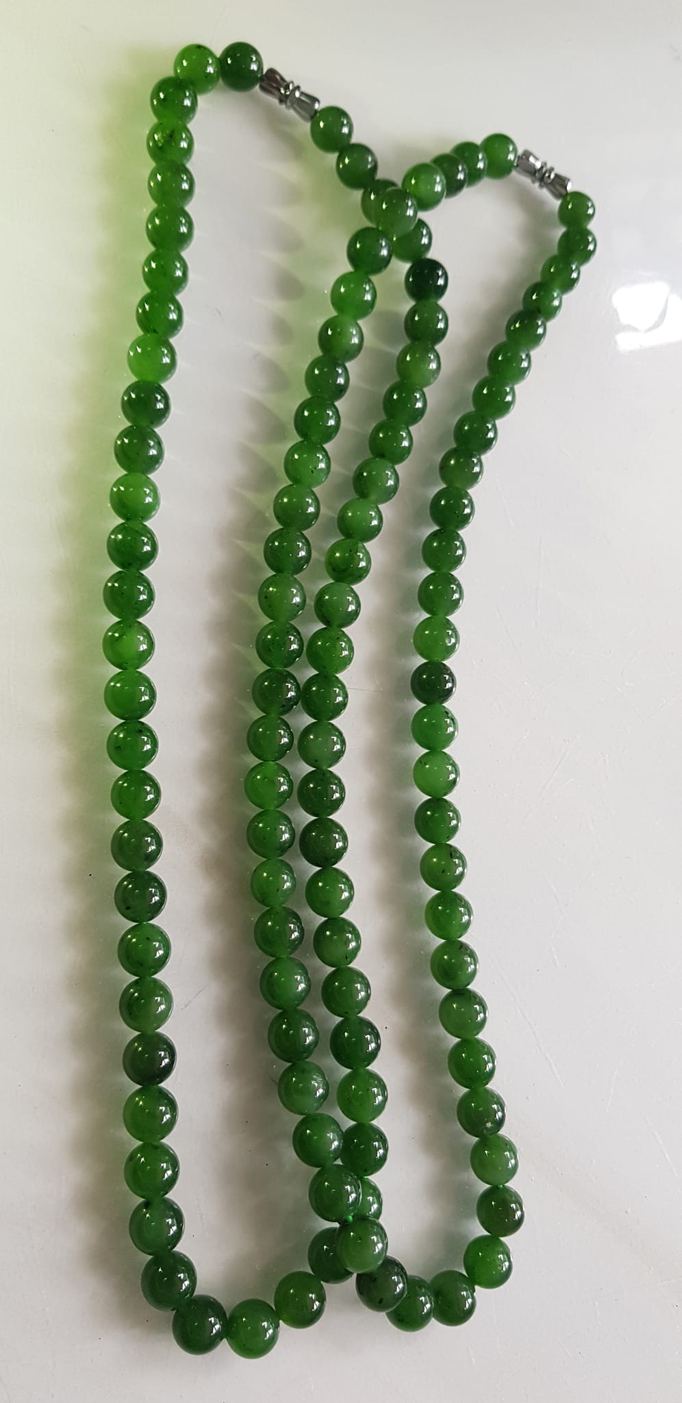 Vòng chuỗi đeo cổ Nữ mới đẹp Đá ngọc jade hay ngọc phật xanh tự nhiên  Size 8mm màu xanh ngọc bích bóng sang đẹp hợp mệnh thủy mộc hỏa Quà tặng ý nghĩa cho Mẹ, mình và người thân ý nghĩa ạ