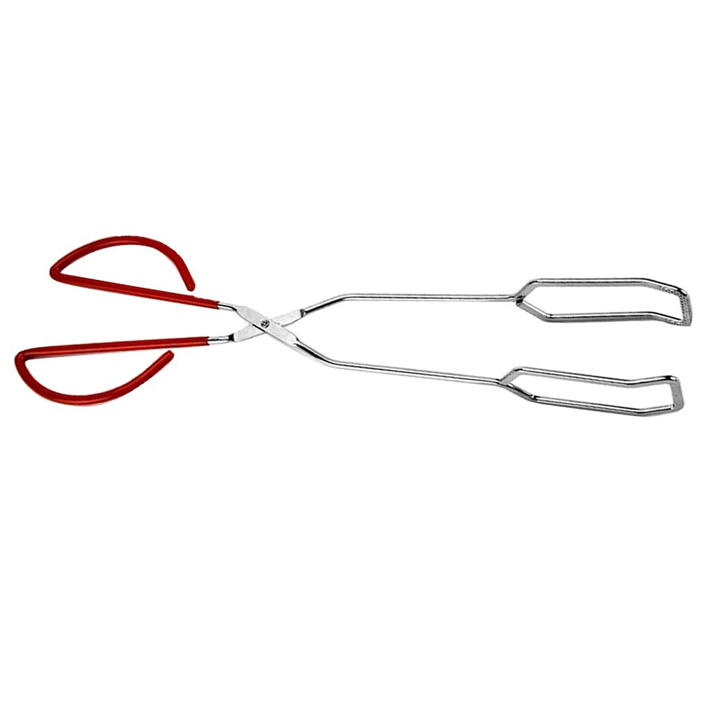 2Pcs Never Rust BBQ Barbecue Scissors Tongs Bread Tong Kitchen Buffet Pliers