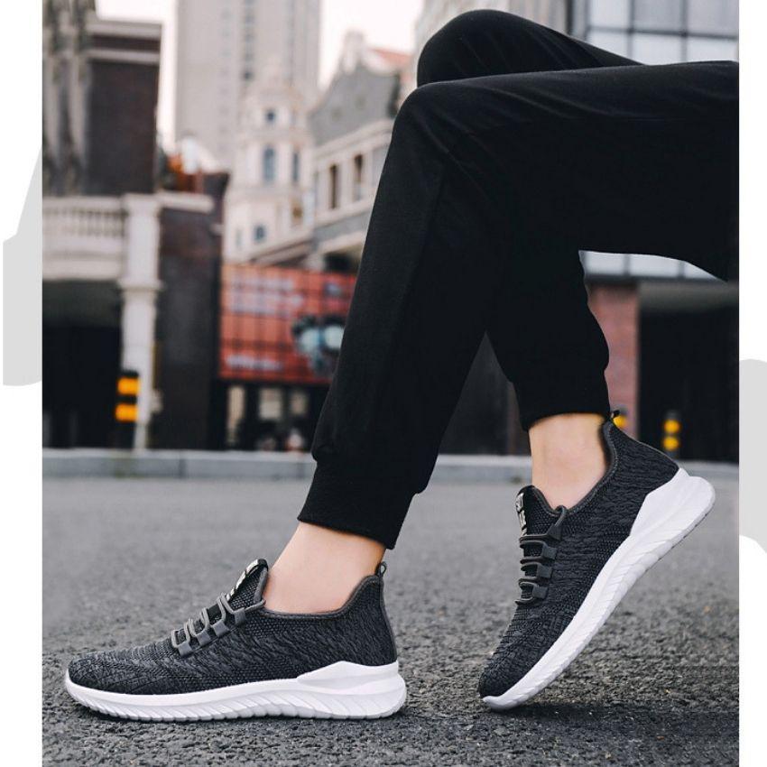 Hình ảnh Giày Thể Thao Nam Sneaker Kiểu Hàn Quốc Mẫu Mới 2022 Êm Chân Thoáng Khí Cổ Vừa Trẻ Trung Năng Động GNA05