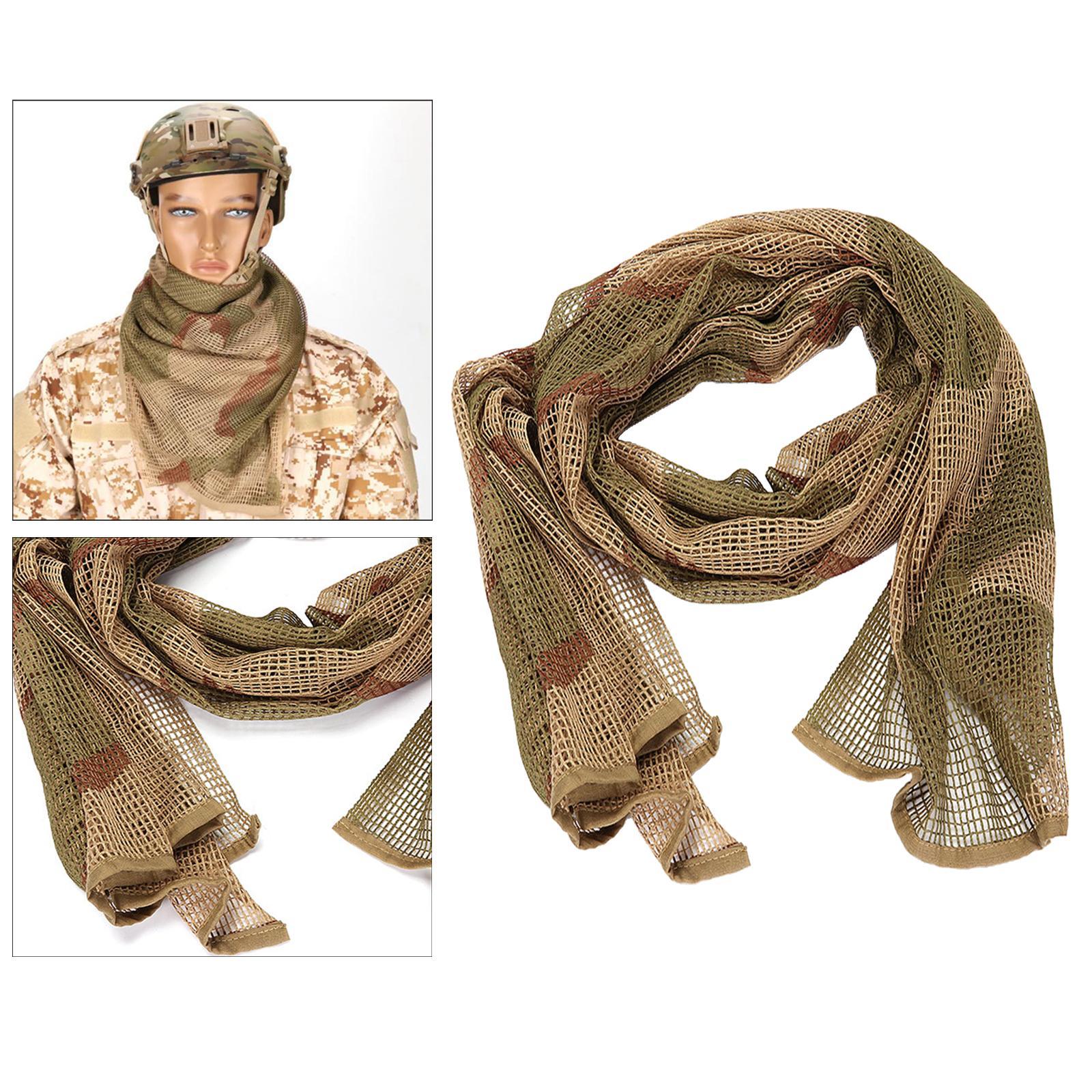 Camouflage Scarf Scarves Face Veil Mask Bandana Women Men for Hunting Outdoor Activities